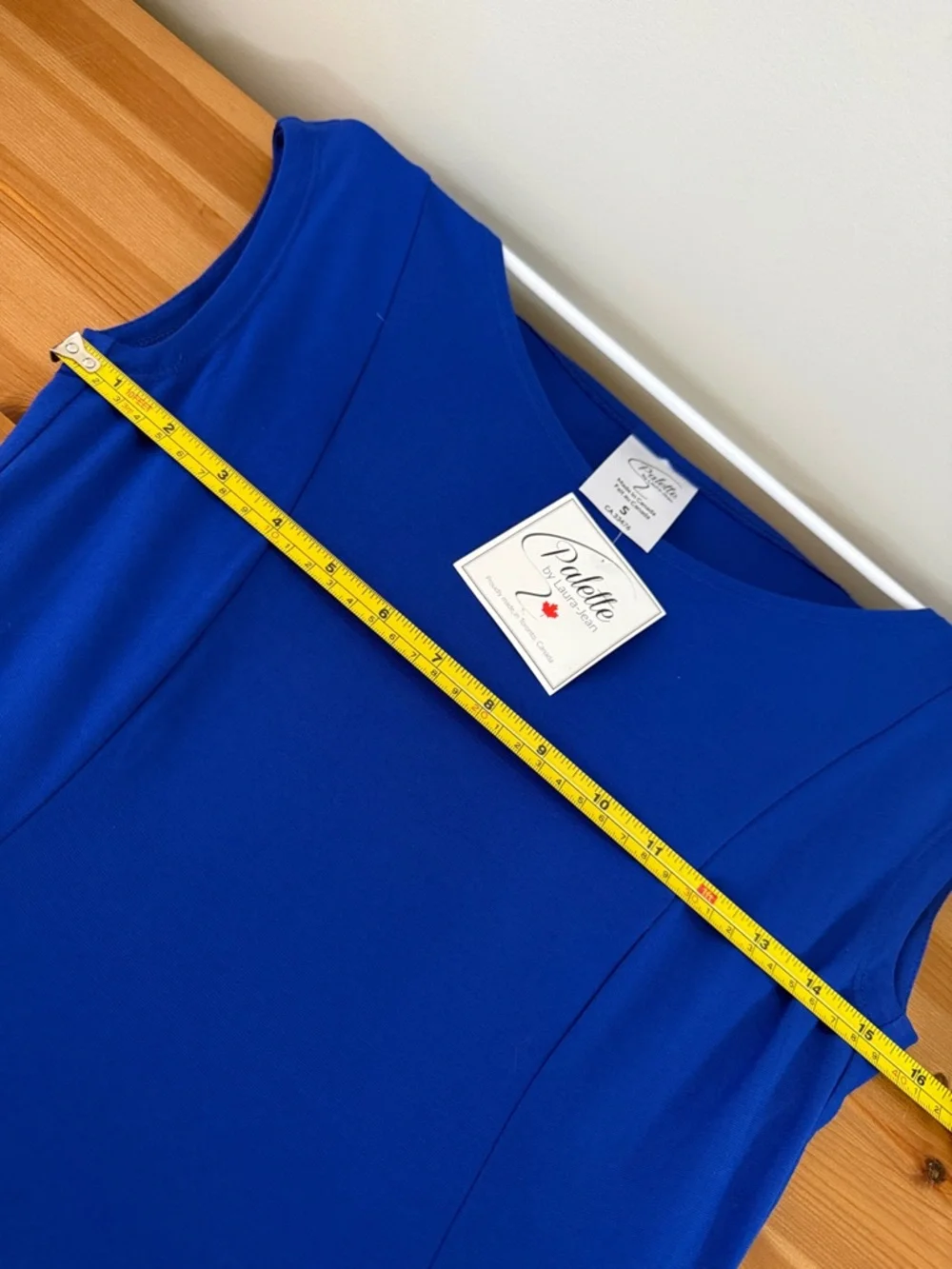 🇨🇦 Palette Ewa Blue A- line swing dress with pockets - Picture 8 of 10